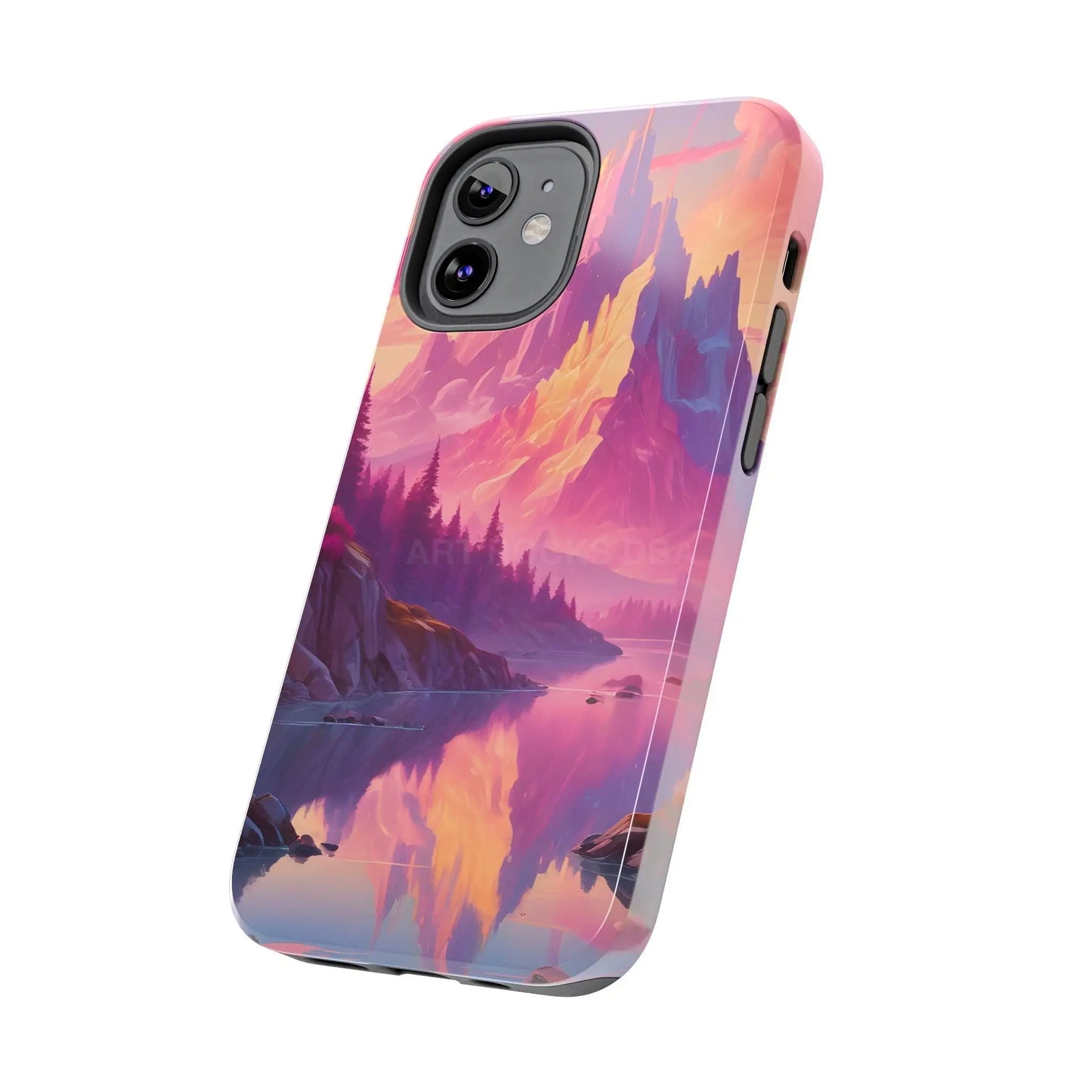 Dreamy Cotton Candy Mountain Landscape Phone Cases Tough Phone Covers Nature Lover Gifts Phone Accessories Outdoor