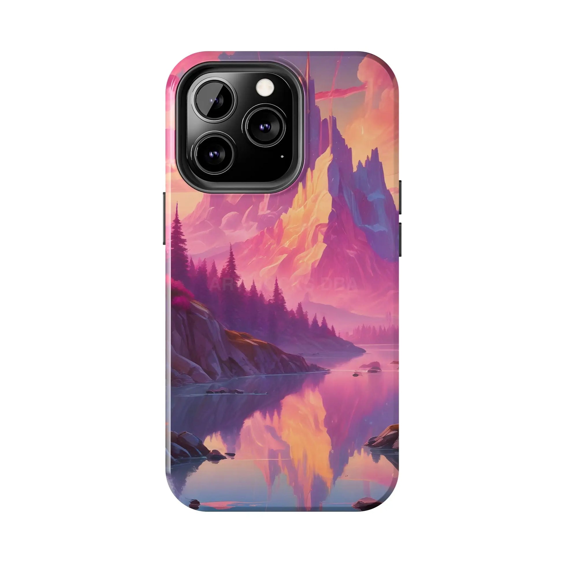 Dreamy Cotton Candy Mountain Landscape Phone Cases Tough Phone Covers Nature Lover Gifts Phone Accessories Outdoor