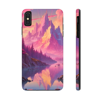 Dreamy Cotton Candy Mountain Landscape Phone Cases Tough Phone Covers Nature Lover Gifts Phone Accessories Outdoor