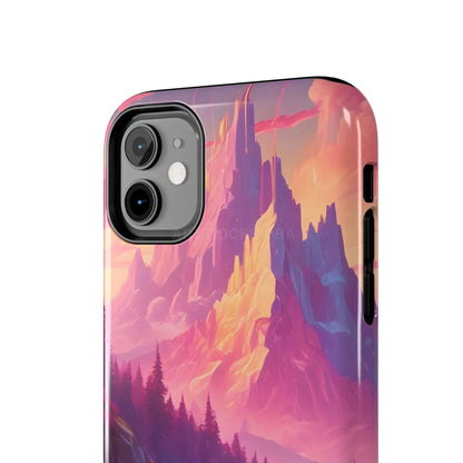 Dreamy Cotton Candy Mountain Landscape Phone Cases Tough Phone Covers Nature Lover Gifts Phone Accessories Outdoor