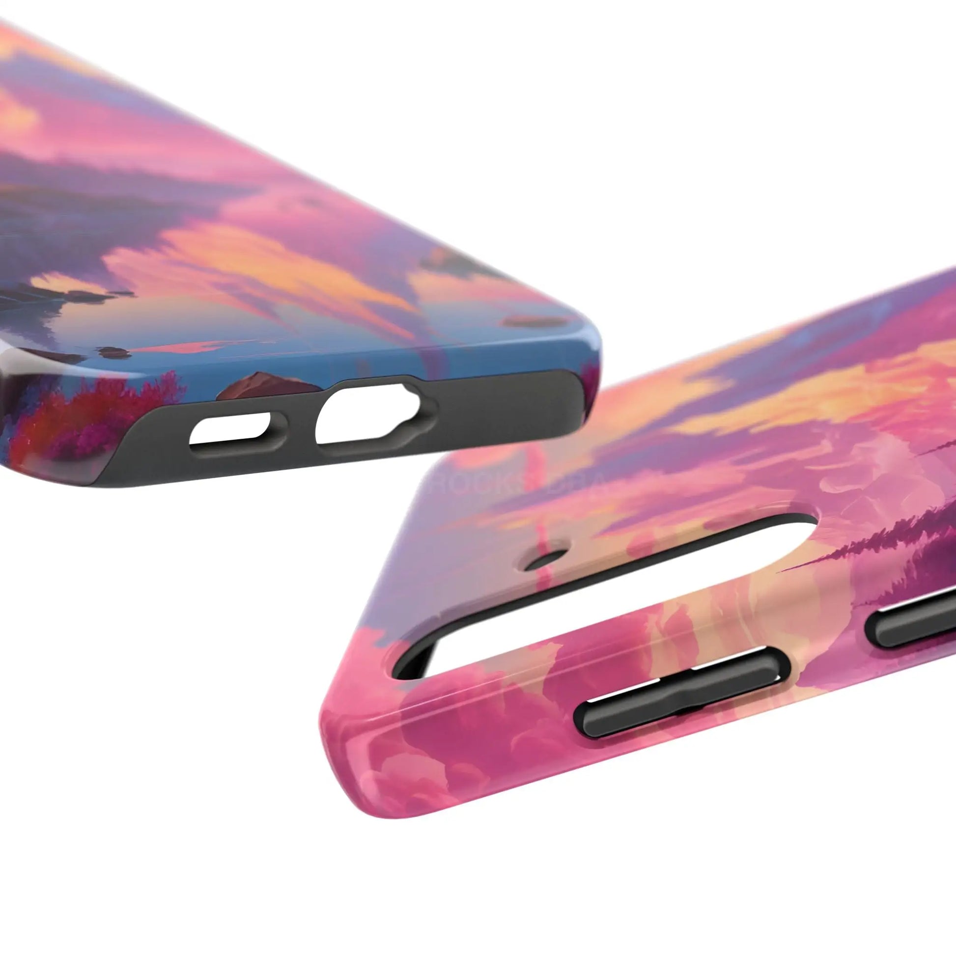 Dreamy Cotton Candy Mountain Landscape Phone Cases Tough Phone Covers Nature Lover Gifts Phone Accessories Outdoor