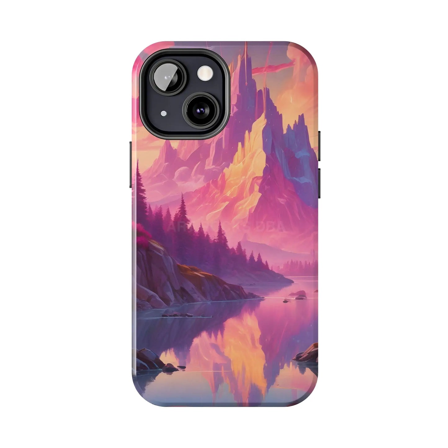 Dreamy Cotton Candy Mountain Landscape Phone Cases Tough Phone Covers Nature Lover Gifts Phone Accessories Outdoor