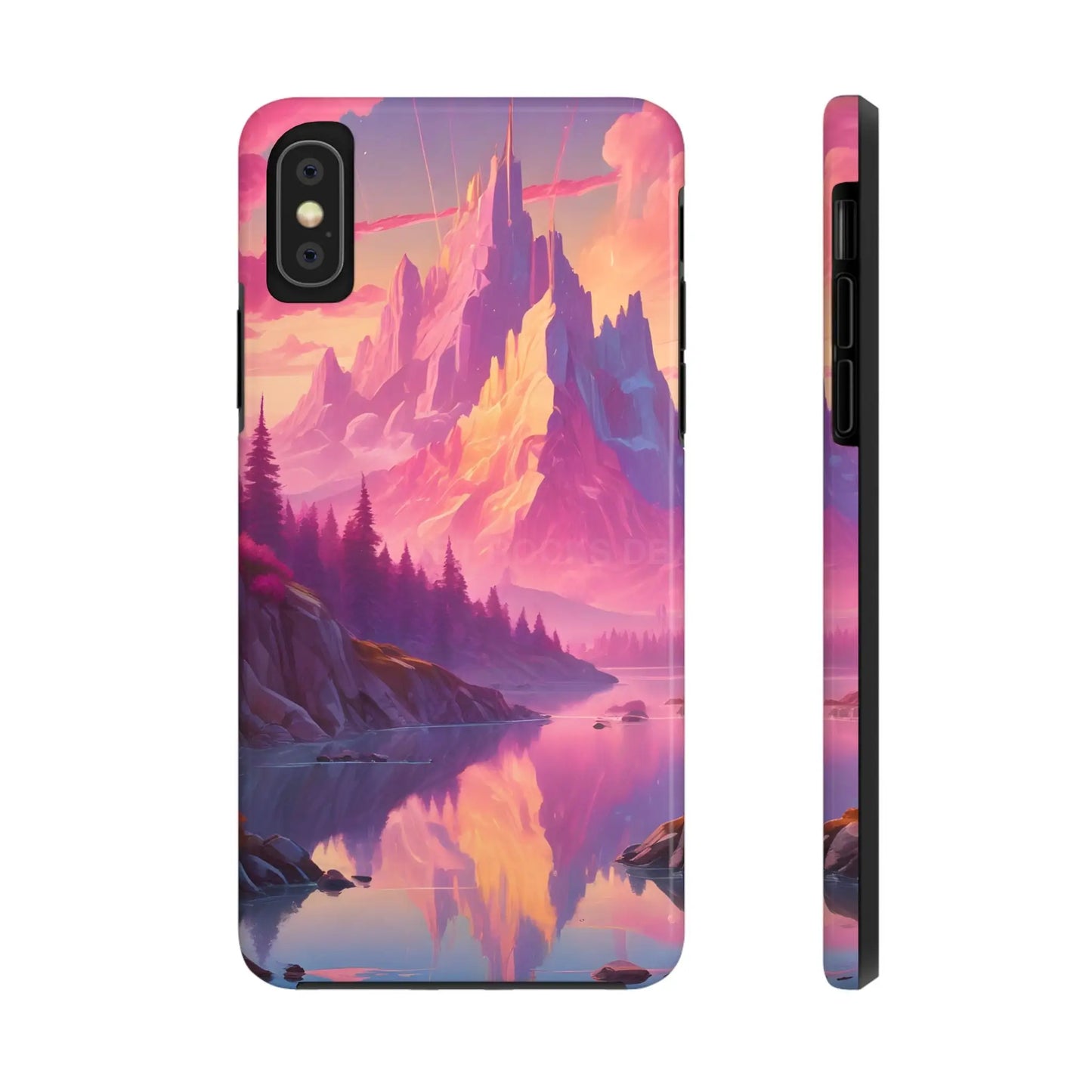 Dreamy Cotton Candy Mountain Landscape Phone Cases Tough Phone Covers Nature Lover Gifts Phone Accessories Outdoor