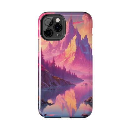 Dreamy Cotton Candy Mountain Landscape Phone Cases Tough Phone Covers Nature Lover Gifts Phone Accessories Outdoor