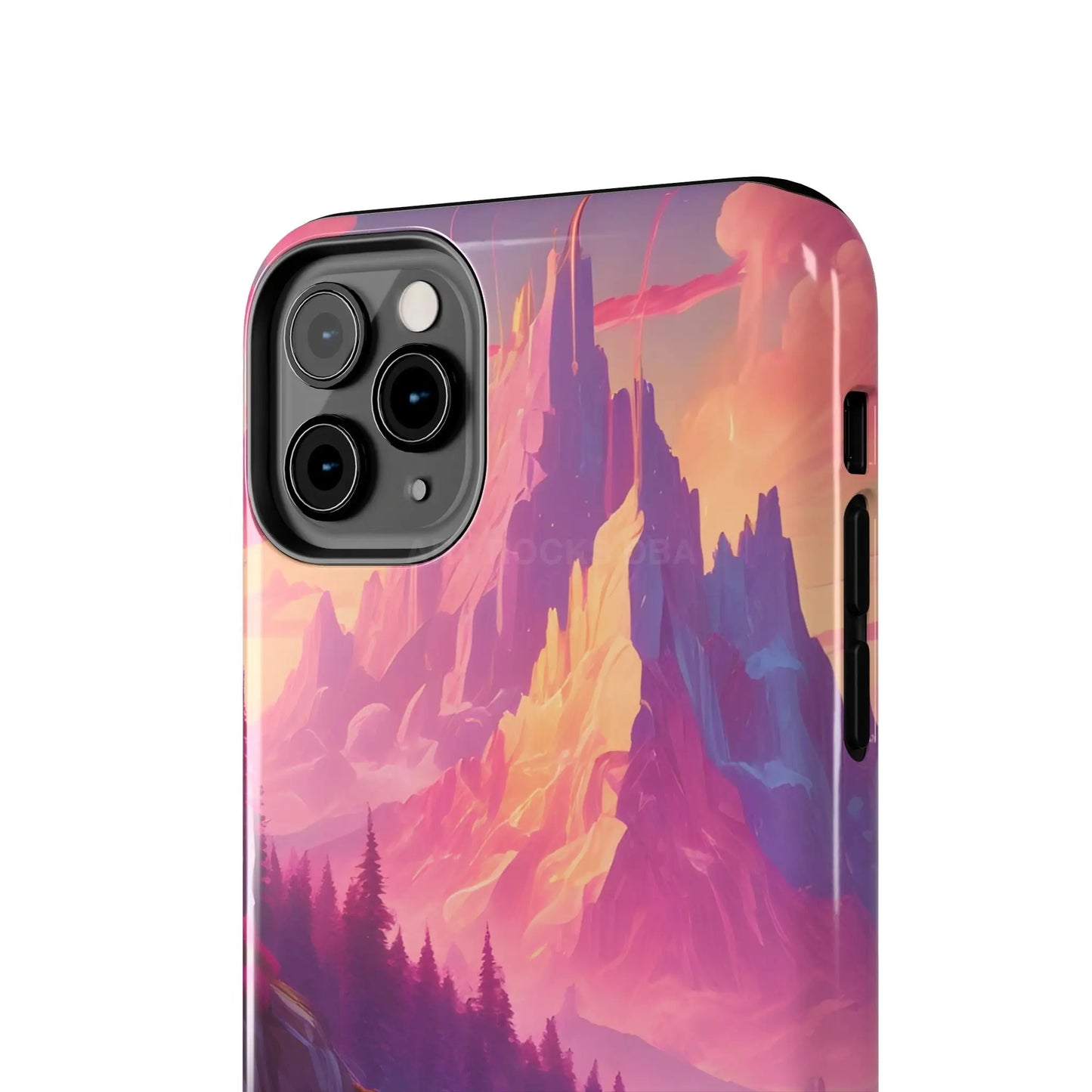 Dreamy Cotton Candy Mountain Landscape Phone Cases Tough Phone Covers Nature Lover Gifts Phone Accessories Outdoor