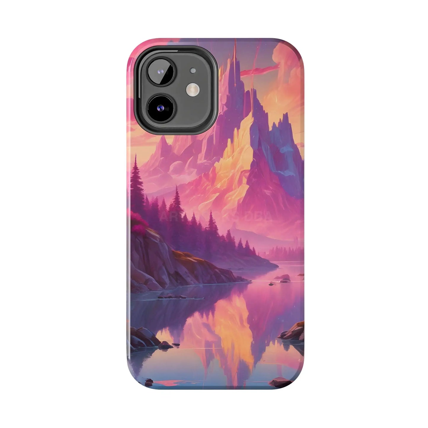 Dreamy Cotton Candy Mountain Landscape Phone Cases Tough Phone Covers Nature Lover Gifts Phone Accessories Outdoor