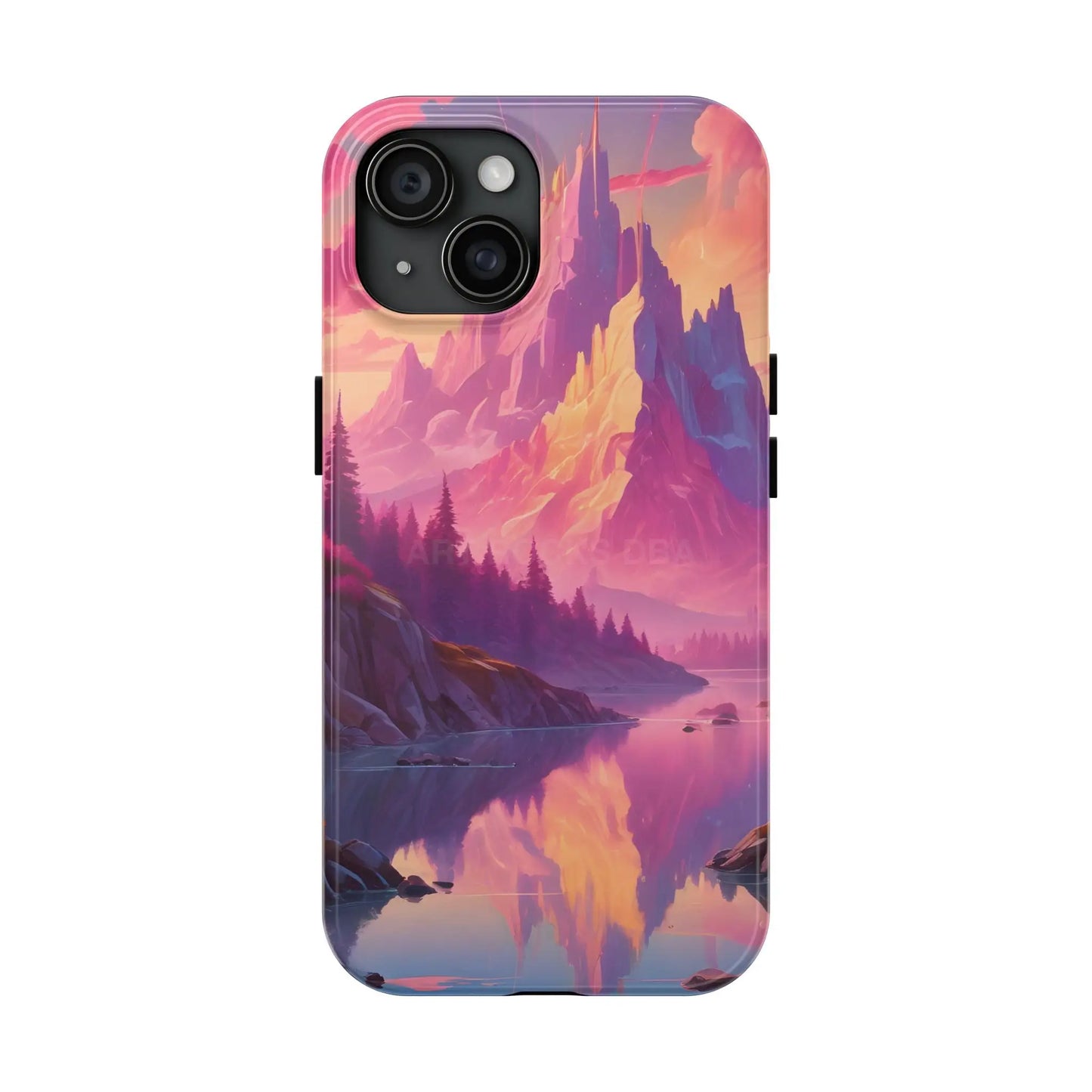 Dreamy Cotton Candy Mountain Landscape Phone Cases Tough Phone Covers Nature Lover Gifts Phone Accessories Outdoor