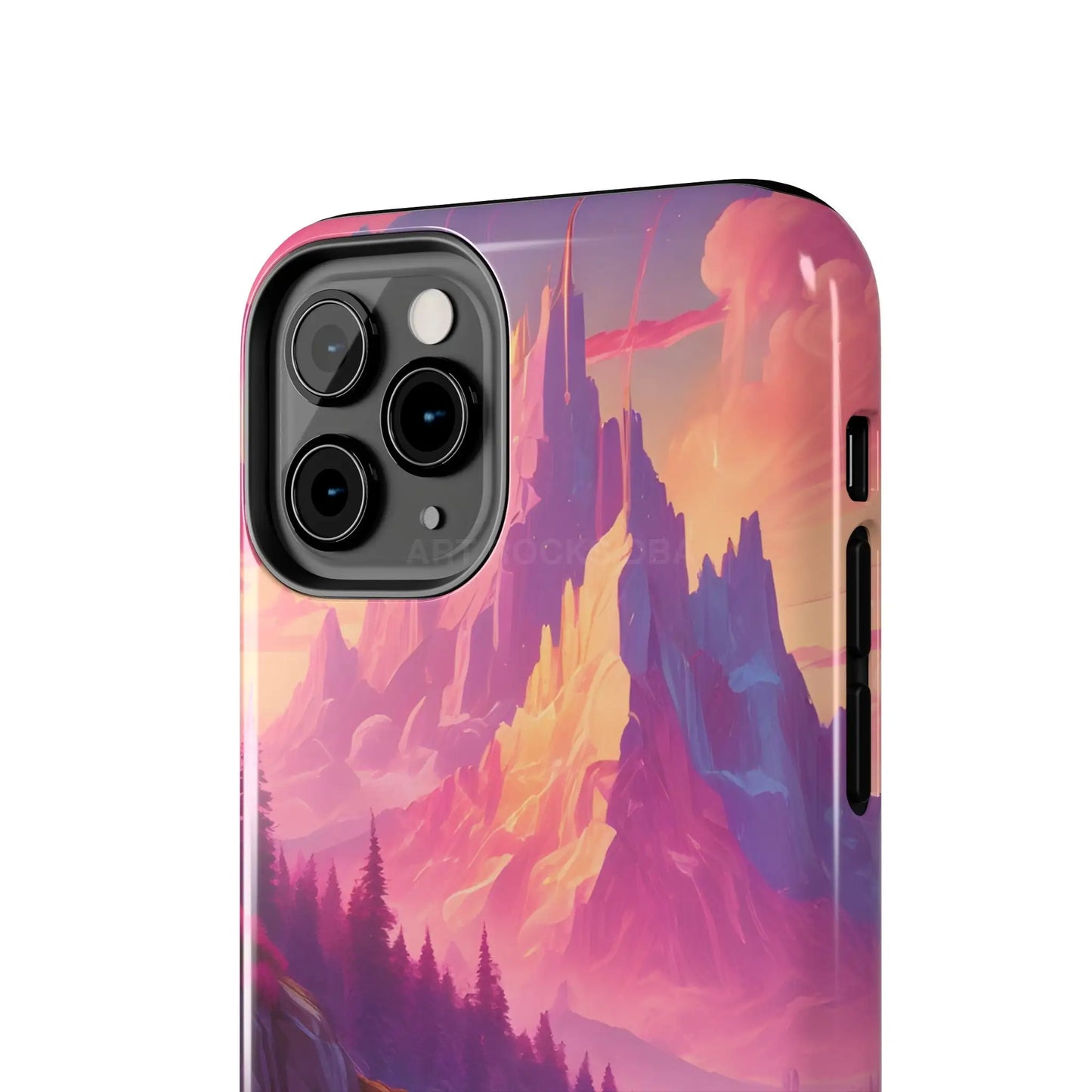 Dreamy Cotton Candy Mountain Landscape Phone Cases Tough Phone Covers Nature Lover Gifts Phone Accessories Outdoor