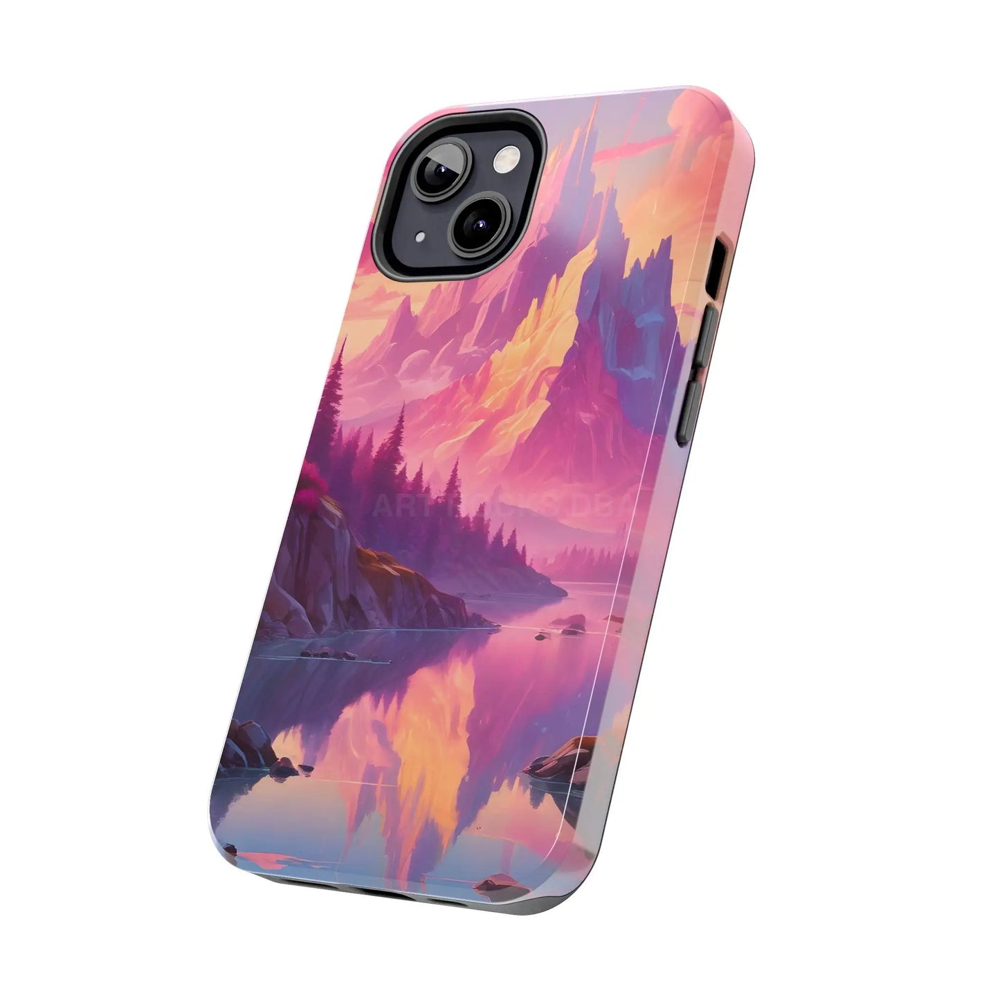 Dreamy Cotton Candy Mountain Landscape Phone Cases Tough Phone Covers Nature Lover Gifts Phone Accessories Outdoor