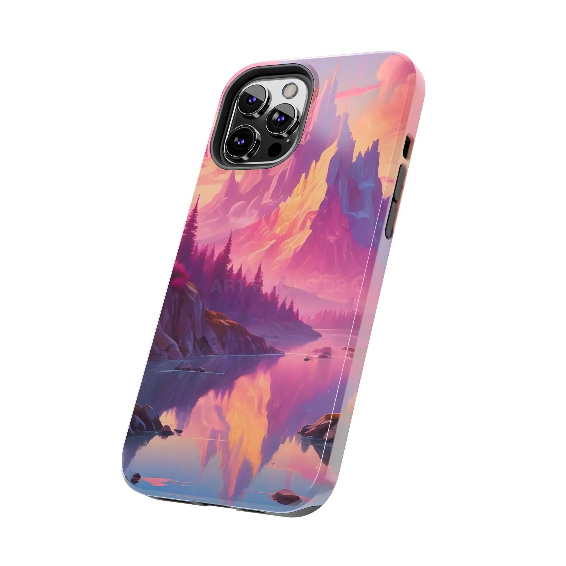 Dreamy Cotton Candy Mountain Landscape Phone Cases Tough Phone Covers Nature Lover Gifts Phone Accessories Outdoor