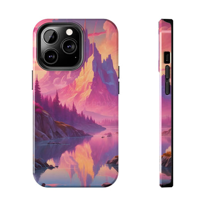 Dreamy Cotton Candy Mountain Landscape Phone Cases Tough Phone Covers Nature Lover Gifts Phone Accessories Outdoor