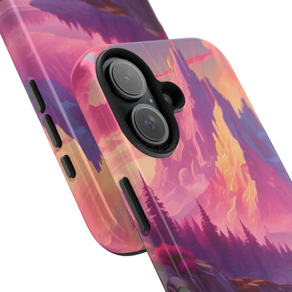 Dreamy Cotton Candy Mountain Landscape Phone Cases Tough Phone Covers Nature Lover Gifts Phone Accessories Outdoor