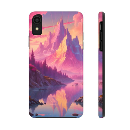 Dreamy Cotton Candy Mountain Landscape Phone Cases Tough Phone Covers Nature Lover Gifts Phone Accessories Outdoor