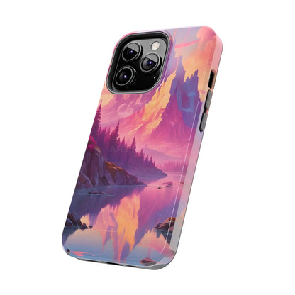 Dreamy Cotton Candy Mountain Landscape Phone Cases Tough Phone Covers Nature Lover Gifts Phone Accessories Outdoor