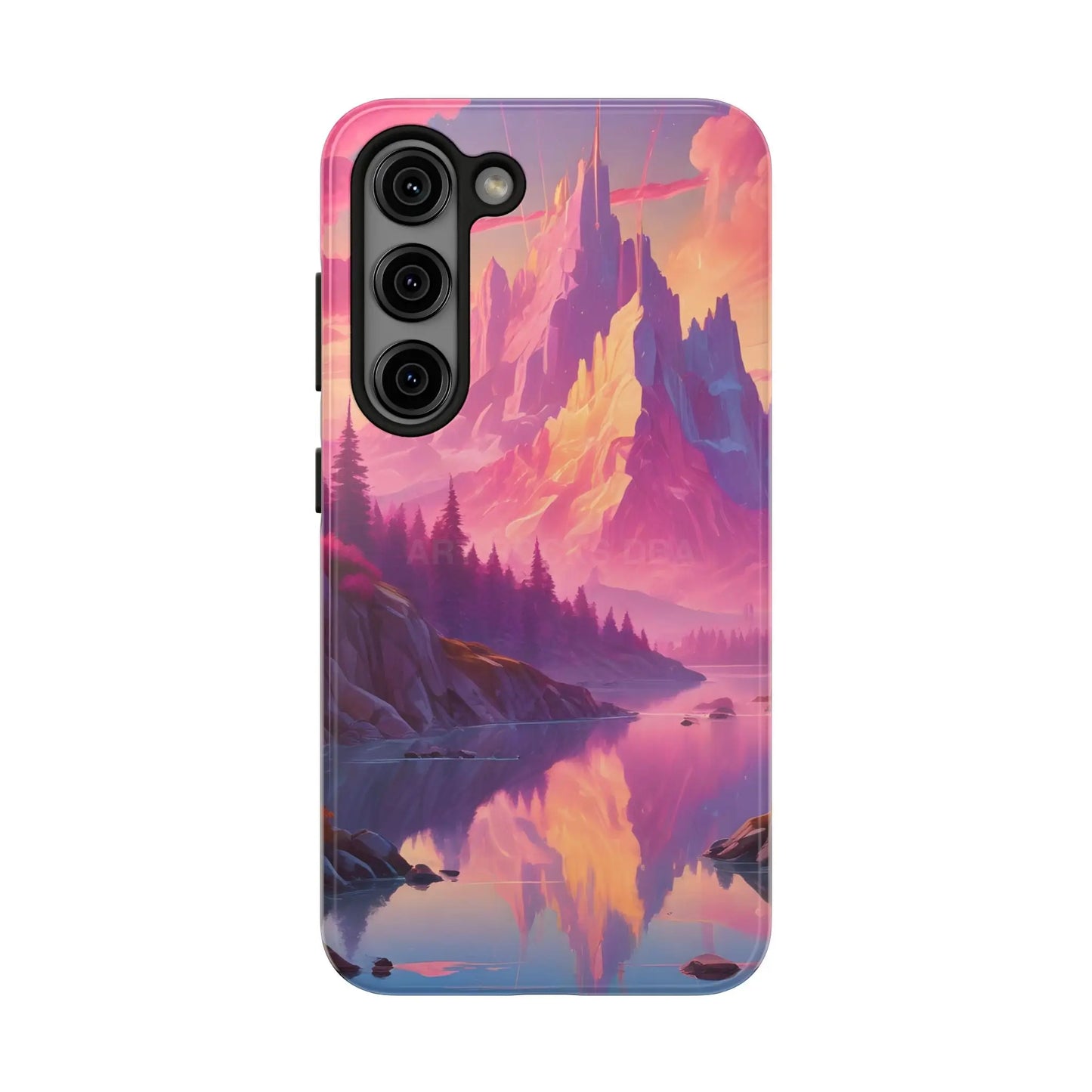 Dreamy Cotton Candy Mountain Landscape Phone Cases Tough Phone Covers Nature Lover Gifts Phone Accessories Outdoor