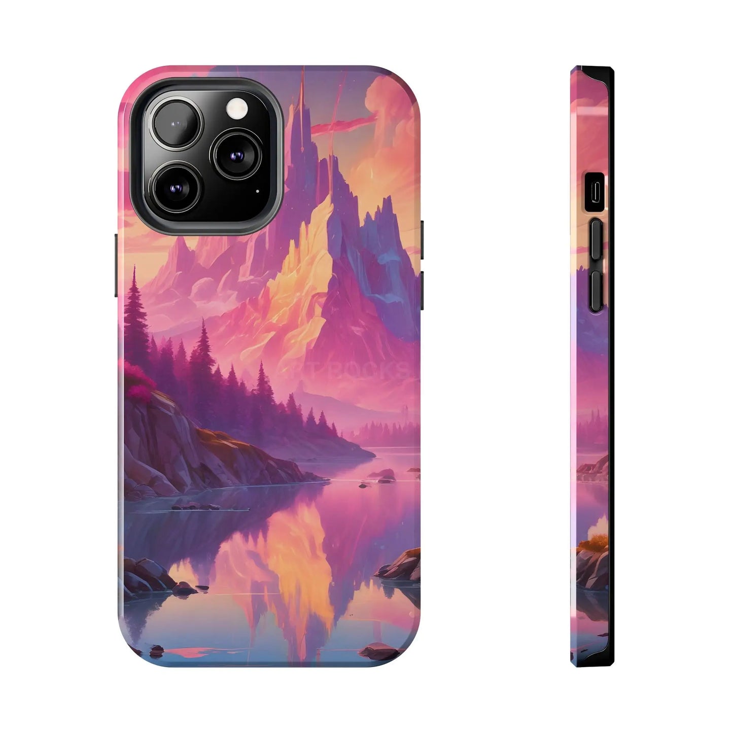 Dreamy Cotton Candy Mountain Landscape Phone Cases Tough Phone Covers Nature Lover Gifts Phone Accessories Outdoor