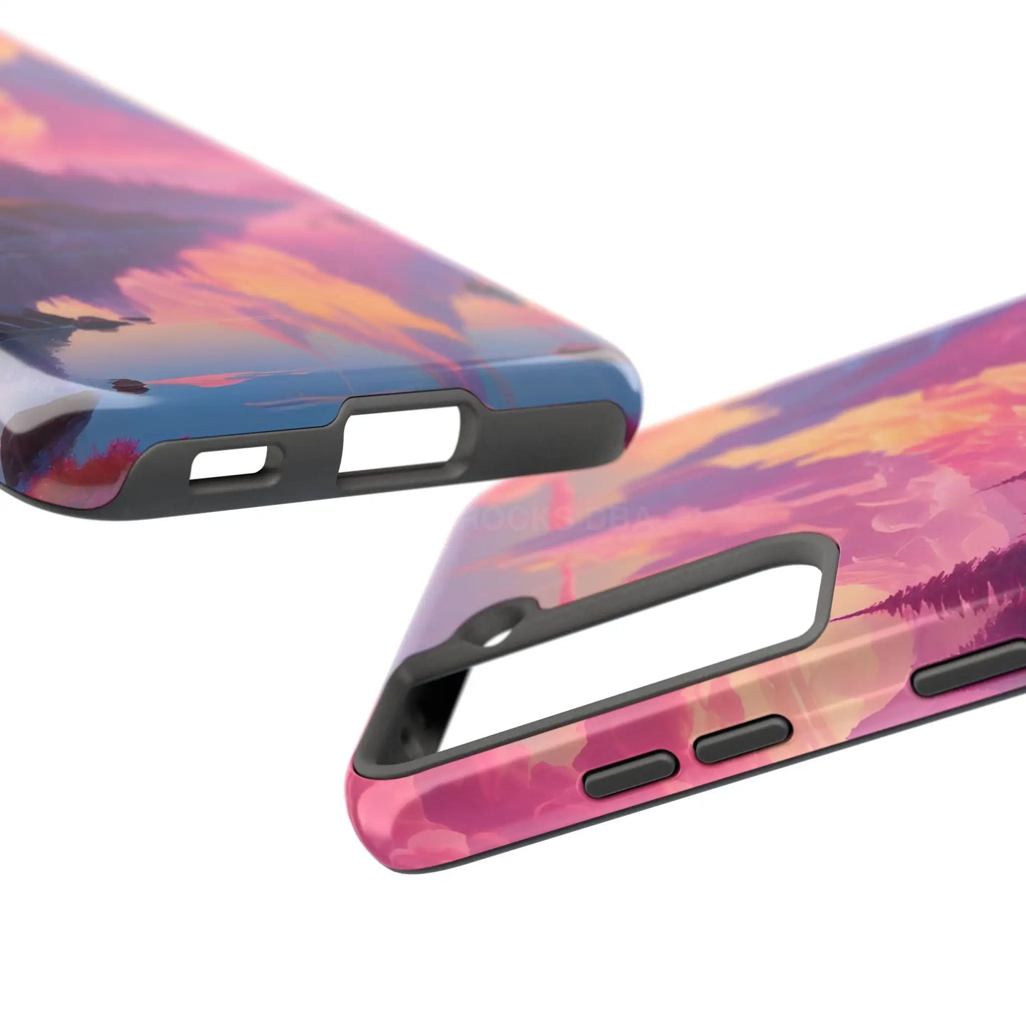 Dreamy Cotton Candy Mountain Landscape Phone Cases Tough Phone Covers Nature Lover Gifts Phone Accessories Outdoor