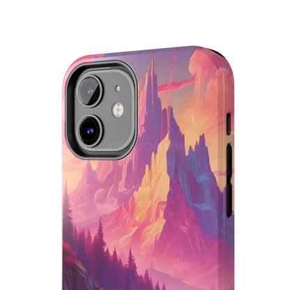 Dreamy Cotton Candy Mountain Landscape Phone Cases Tough Phone Covers Nature Lover Gifts Phone Accessories Outdoor