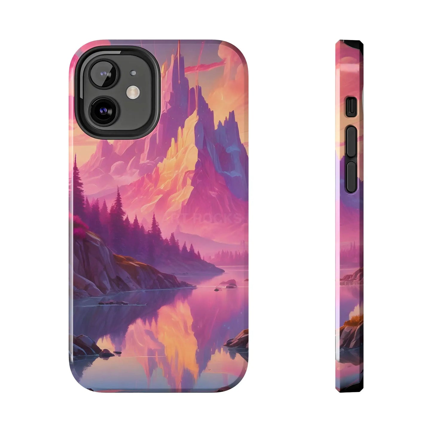 Dreamy Cotton Candy Mountain Landscape Phone Cases Tough Phone Covers Nature Lover Gifts Phone Accessories Outdoor