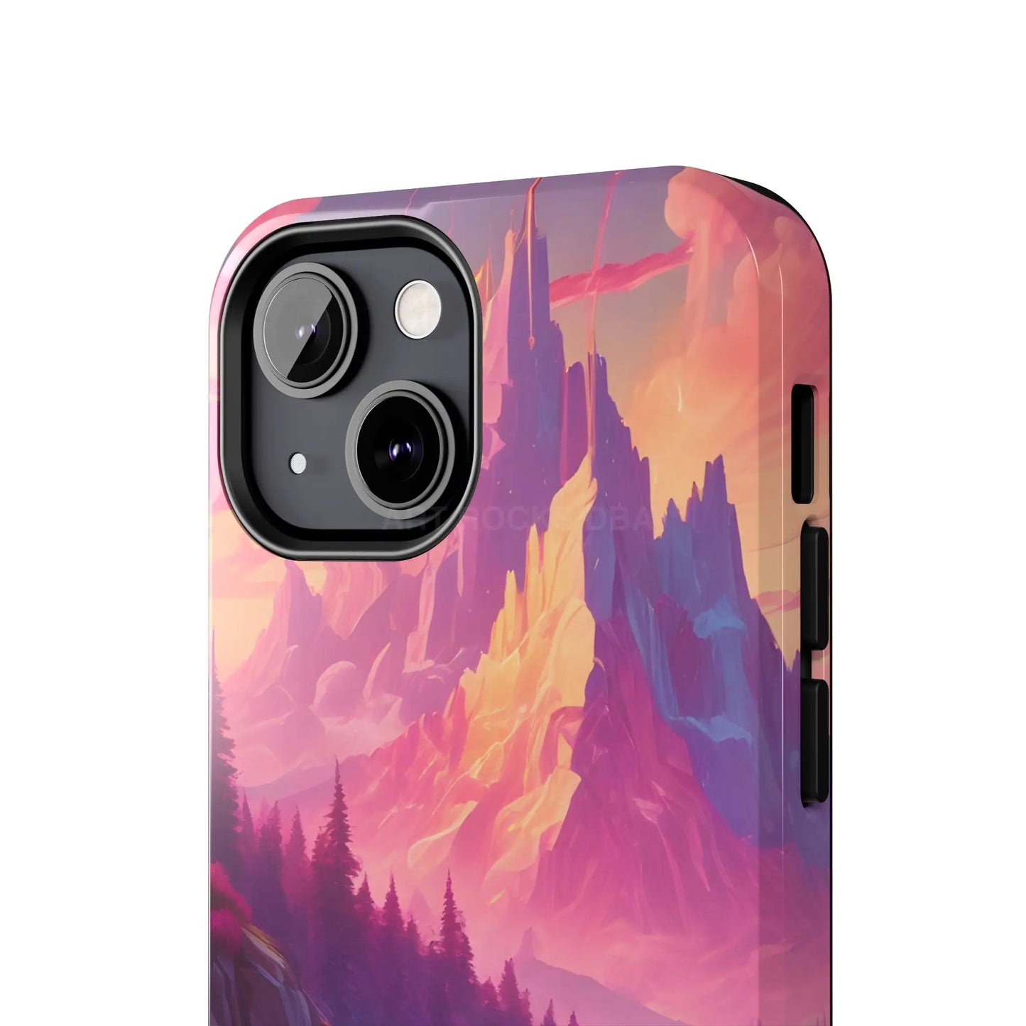 Dreamy Cotton Candy Mountain Landscape Phone Cases Tough Phone Covers Nature Lover Gifts Phone Accessories Outdoor