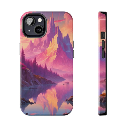 Dreamy Cotton Candy Mountain Landscape Phone Cases Tough Phone Covers Nature Lover Gifts Phone Accessories Outdoor