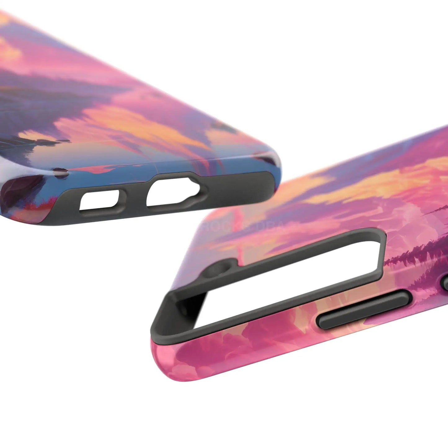 Dreamy Cotton Candy Mountain Landscape Phone Cases Tough Phone Covers Nature Lover Gifts Phone Accessories Outdoor