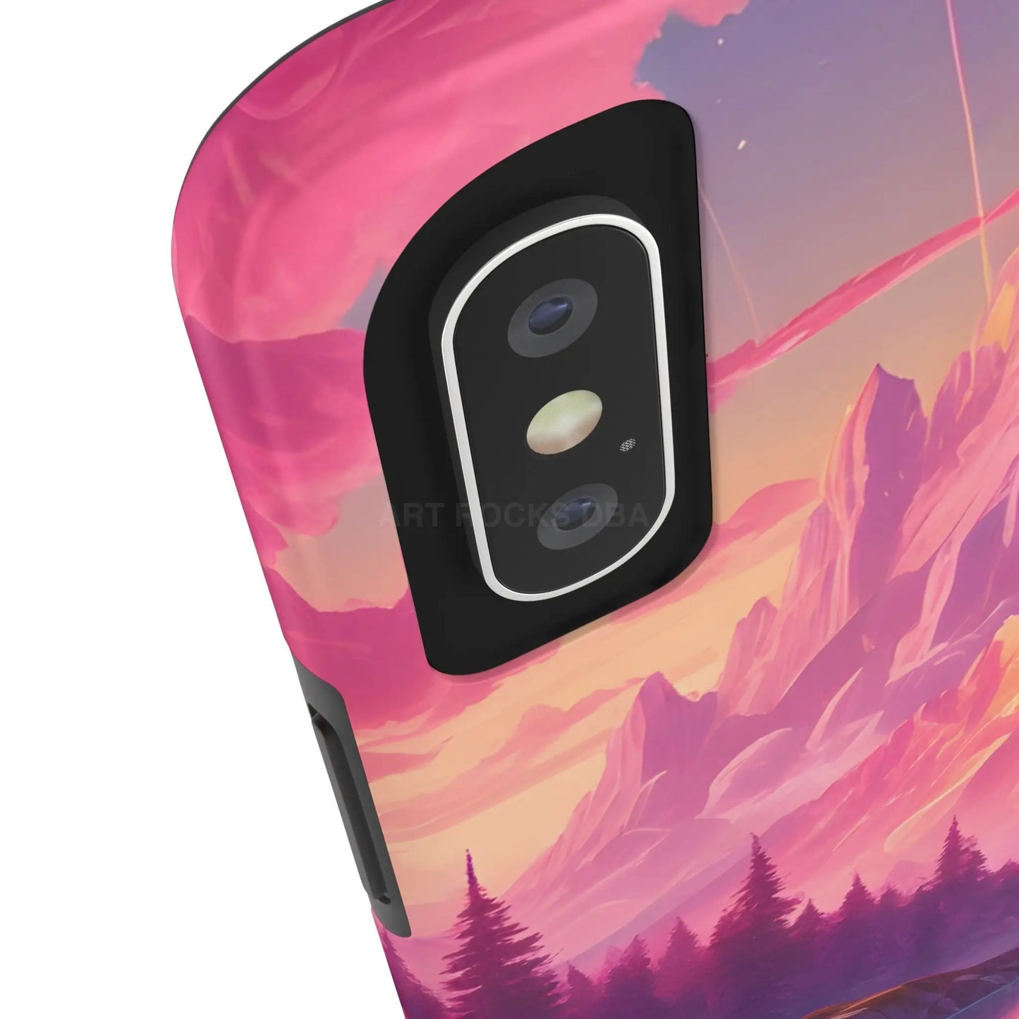 Dreamy Cotton Candy Mountain Landscape Phone Cases Tough Phone Covers Nature Lover Gifts Phone Accessories Outdoor