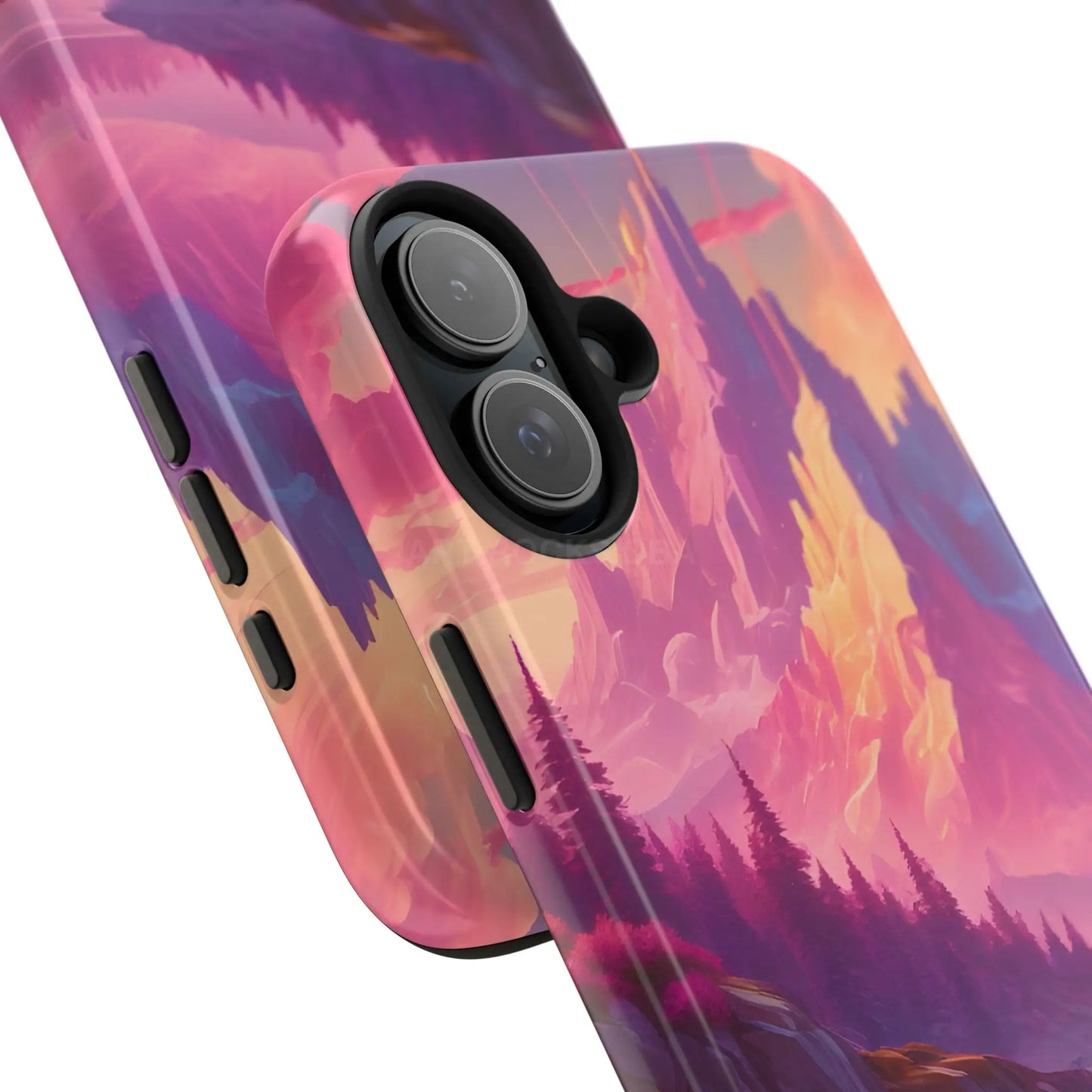 Dreamy Cotton Candy Mountain Landscape Phone Cases Tough Phone Covers Nature Lover Gifts Phone Accessories Outdoor