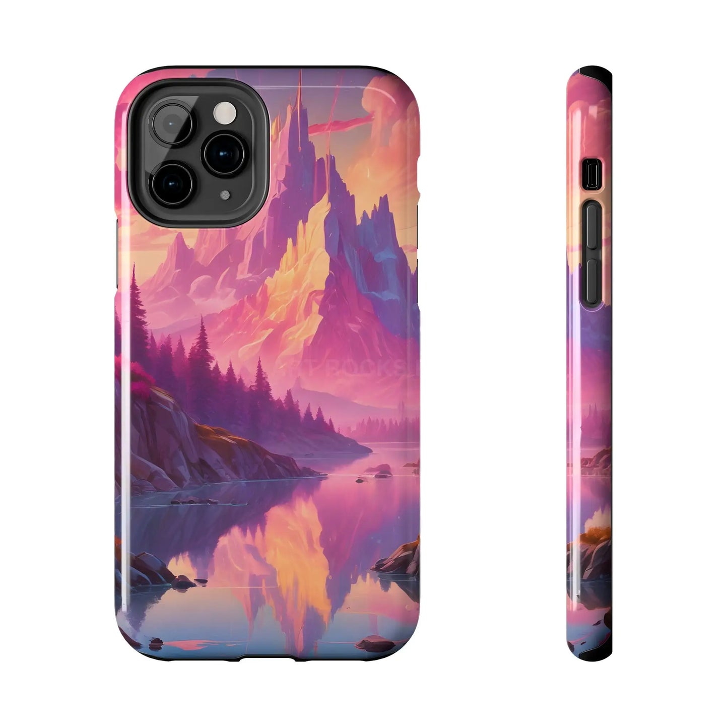 Dreamy Cotton Candy Mountain Landscape Phone Cases Tough Phone Covers Nature Lover Gifts Phone Accessories Outdoor