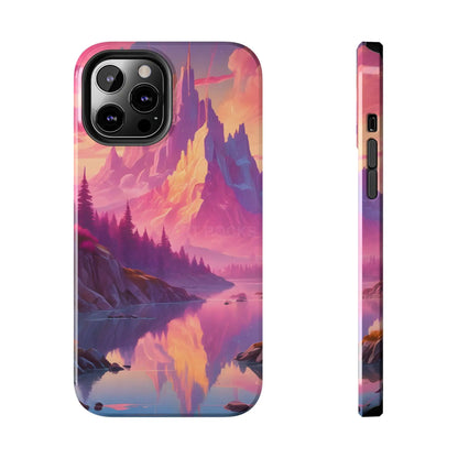 Dreamy Cotton Candy Mountain Landscape Phone Cases Tough Phone Covers Nature Lover Gifts Phone Accessories Outdoor