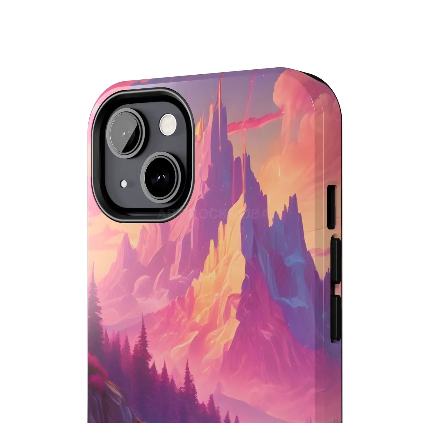 Dreamy Cotton Candy Mountain Landscape Phone Cases Tough Phone Covers Nature Lover Gifts Phone Accessories Outdoor