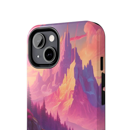 Dreamy Cotton Candy Mountain Landscape Phone Cases Tough Phone Covers Nature Lover Gifts Phone Accessories Outdoor