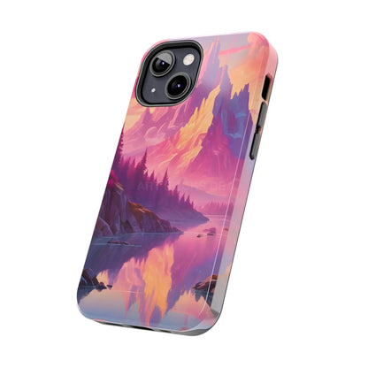 Dreamy Cotton Candy Mountain Landscape Phone Cases Tough Phone Covers Nature Lover Gifts Phone Accessories Outdoor