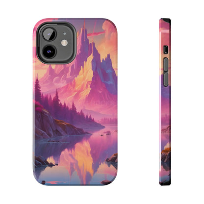 Dreamy Cotton Candy Mountain Landscape Phone Cases Tough Phone Covers Nature Lover Gifts Phone Accessories Outdoor