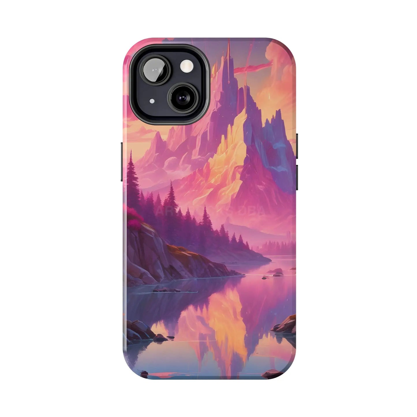 Dreamy Cotton Candy Mountain Landscape Phone Cases Tough Phone Covers Nature Lover Gifts Phone Accessories Outdoor