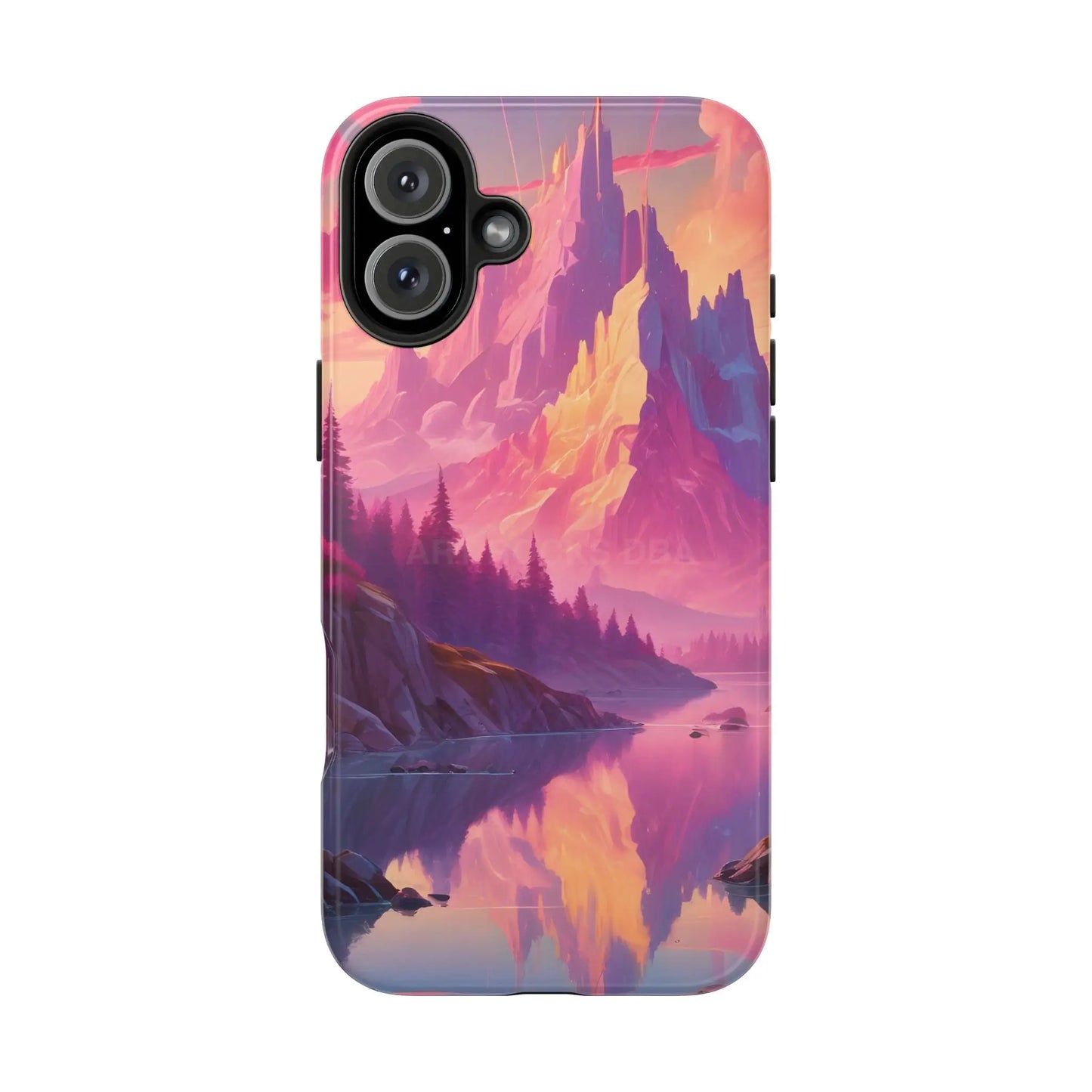 Dreamy Cotton Candy Mountain Landscape Phone Cases Tough Phone Covers Nature Lover Gifts Phone Accessories Outdoor