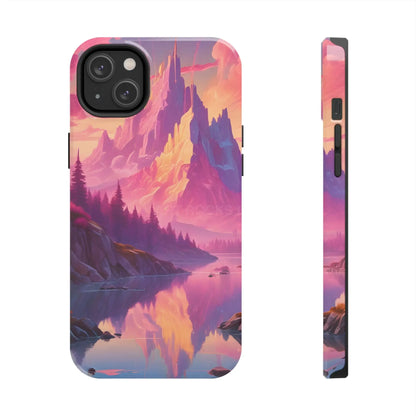 Dreamy Cotton Candy Mountain Landscape Phone Cases Tough Phone Covers Nature Lover Gifts Phone Accessories Outdoor