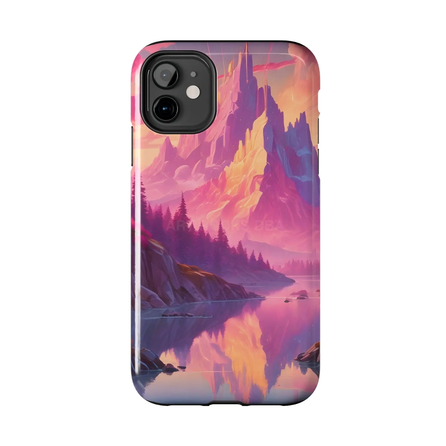 Dreamy Cotton Candy Mountain Landscape Phone Cases Tough Phone Covers Nature Lover Gifts Phone Accessories Outdoor