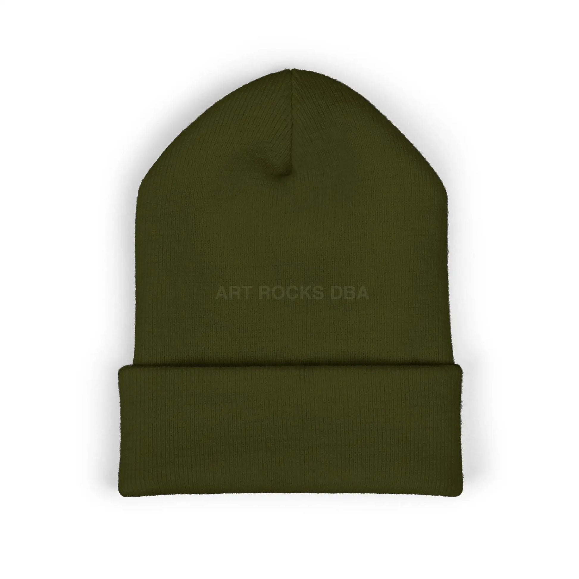 Embroidered ’Art Rocks’ Classic Cuffed Beanie - Hats