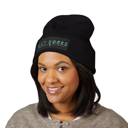 Embroidered ’Art Rocks’ Classic Cuffed Beanie - Hats