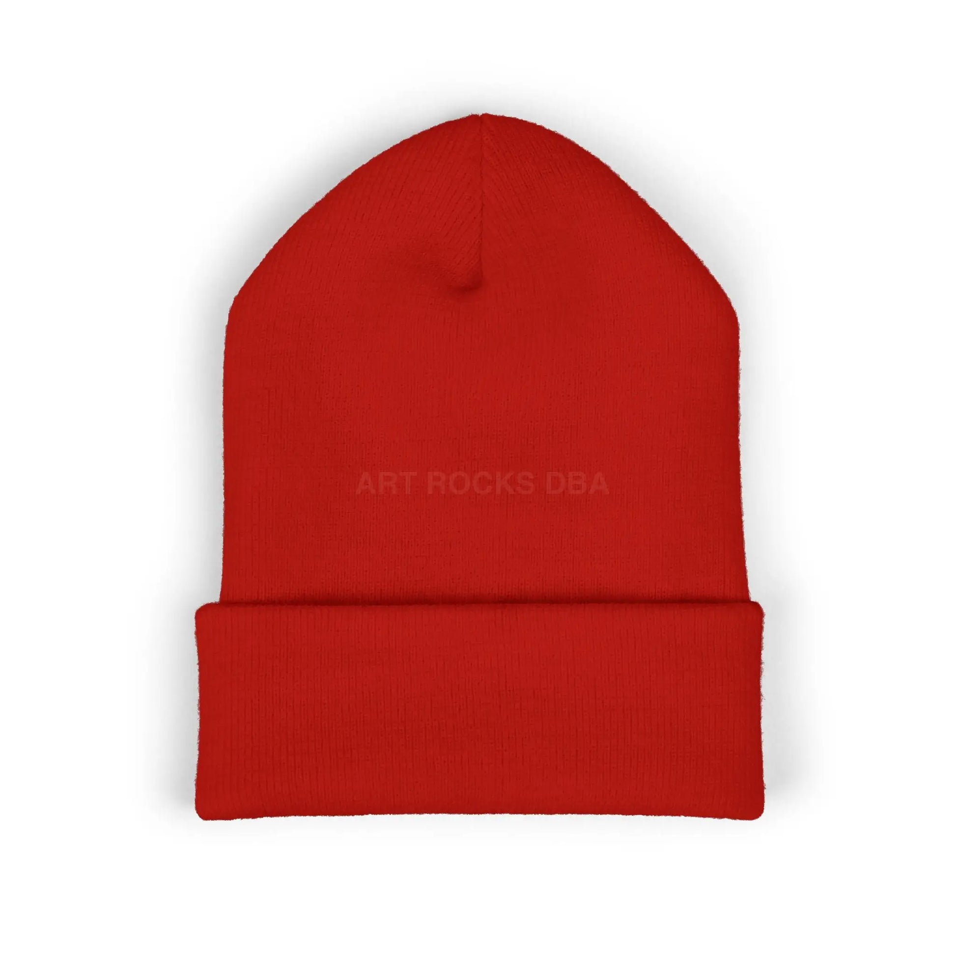 Embroidered ’Art Rocks’ Classic Cuffed Beanie - Hats