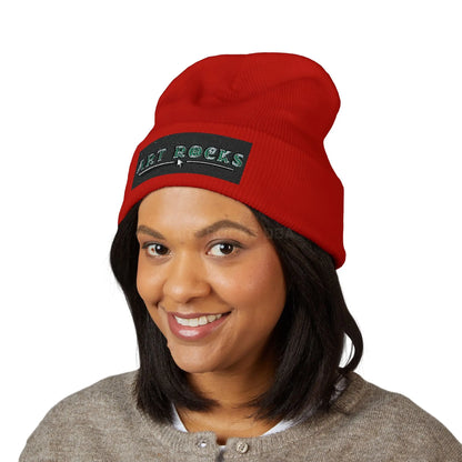 Embroidered ’Art Rocks’ Classic Cuffed Beanie - Hats