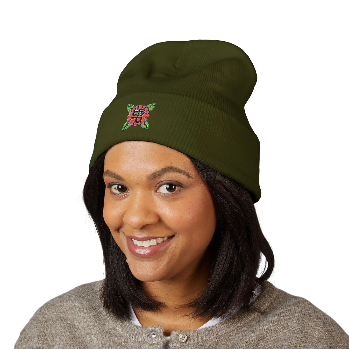 Embroidered Bloomin’ Paradise LLC Cuffed Beanie - Hats