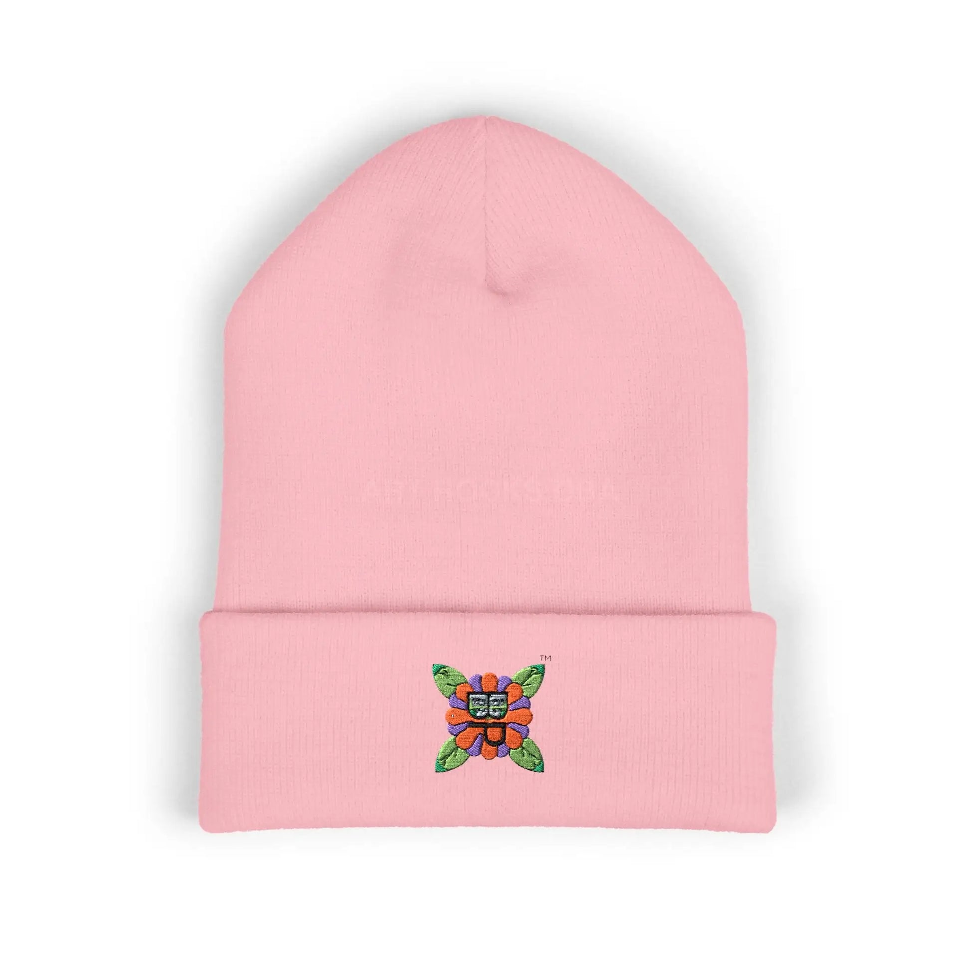 Embroidered Bloomin’ Paradise LLC Cuffed Beanie - One size / Baby Pink - Hats