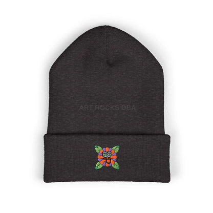 Embroidered Bloomin’ Paradise LLC Cuffed Beanie - One size / Dark Grey - Hats