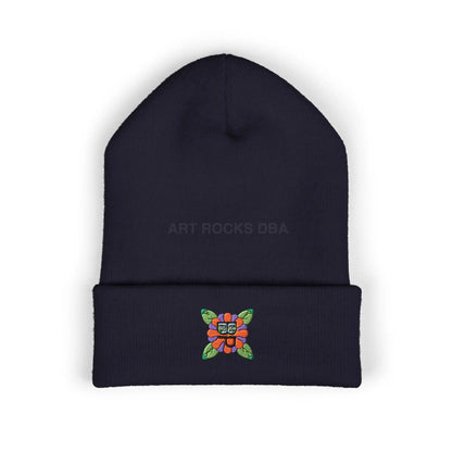 Embroidered Bloomin’ Paradise LLC Cuffed Beanie - One size / Navy - Hats