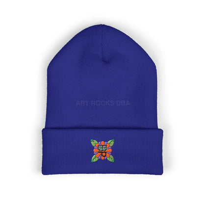 Embroidered Bloomin’ Paradise LLC Cuffed Beanie - One size / Royal - Hats