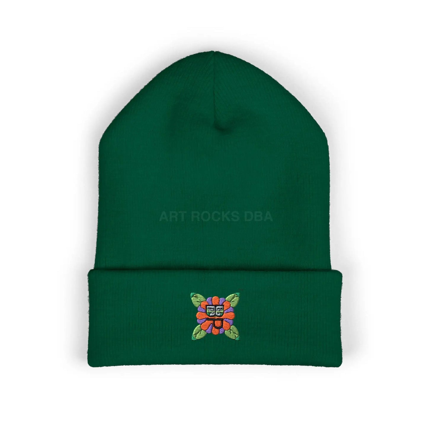 Embroidered Bloomin’ Paradise LLC Cuffed Beanie - One size / Spruce - Hats