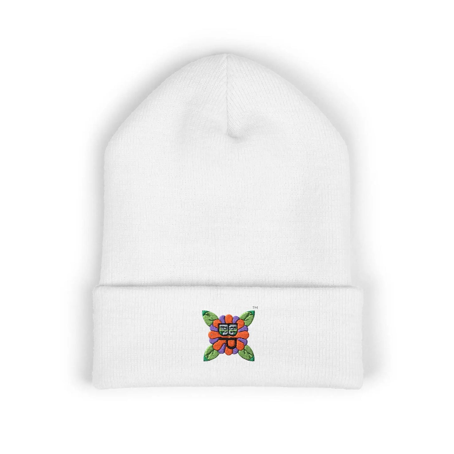 Embroidered Bloomin’ Paradise LLC Cuffed Beanie - One size / White - Hats