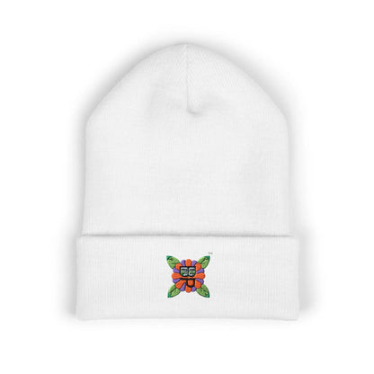 Embroidered Bloomin’ Paradise LLC Cuffed Beanie - One size / White - Hats